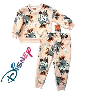 Cotton Toddler Two-Piece Outfit Pink NWT Disney Minnie Mouse 18M